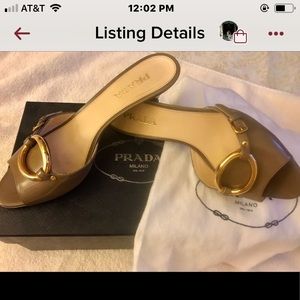 Prada  mules authentic iconic style